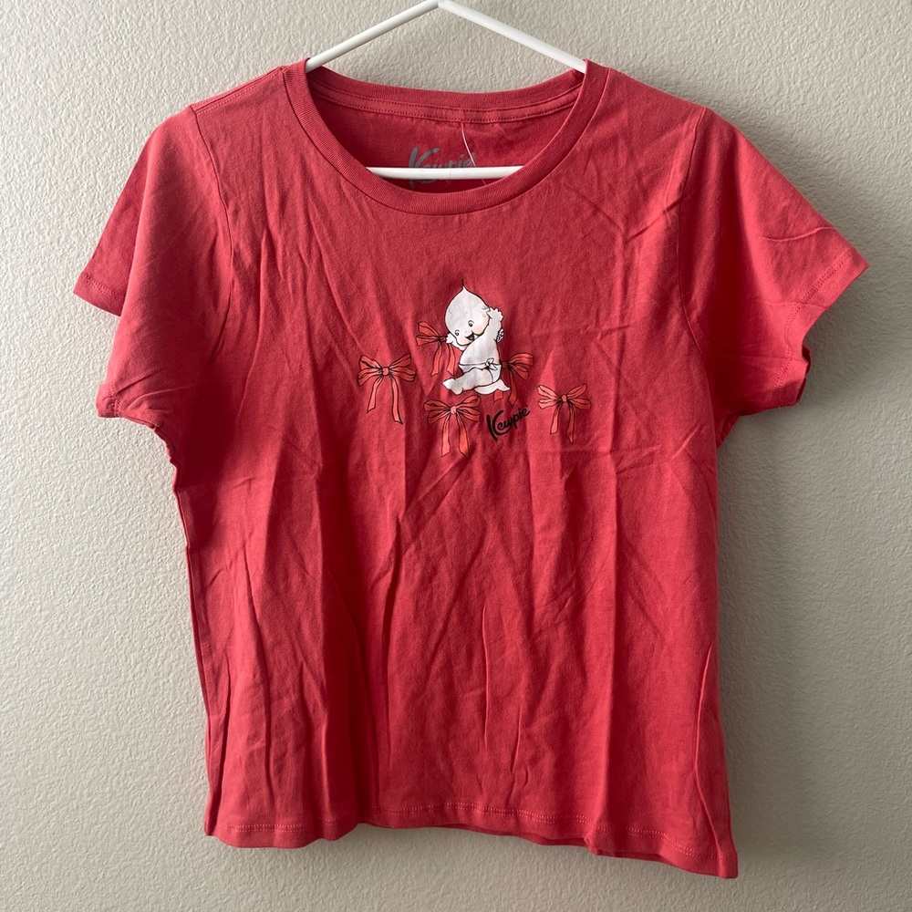 Vintage Style Kewpie Bow Baby T shirt NWOT